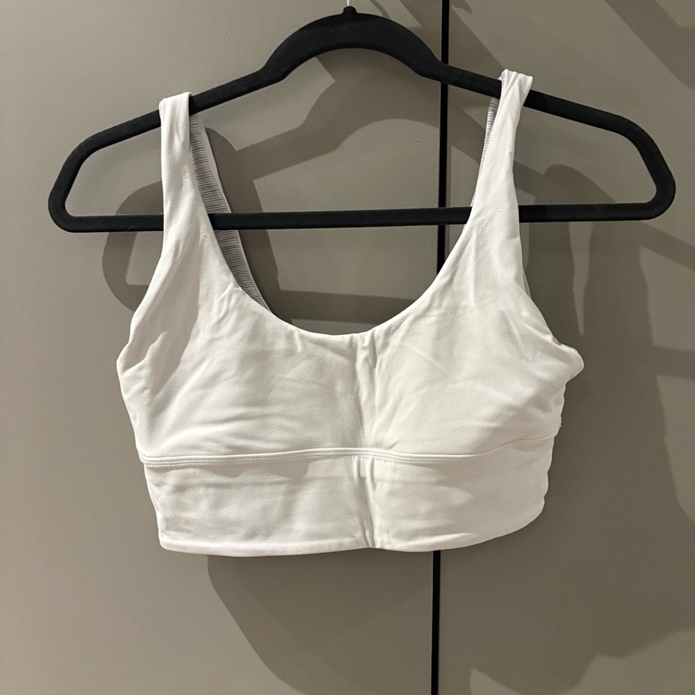 Lululemon Align Scoop Reversible White/Heather Grey Sports Bra